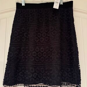 Elegant Black Lace Skirt